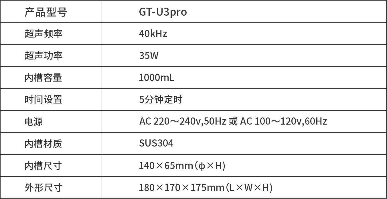 GT-U3 超聲波茶具清洗機(jī)